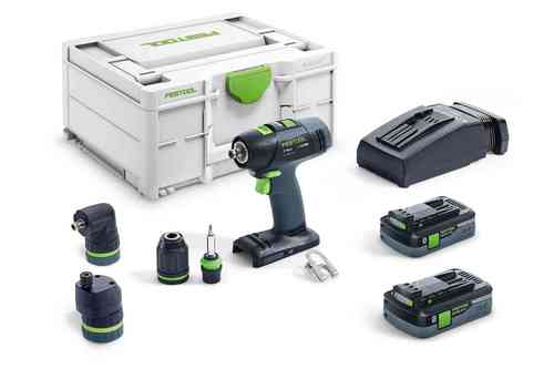Festool Akumulatorowa wiertarko-wkrętarka T 18+3 HPC 4,0 I-Set - 576989