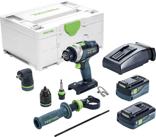 Festool Akumulatorowa wiertarko-wkrętarka udarowa TPC 18/4 5,2/4,0 I-Set QUADRIVE - 577247