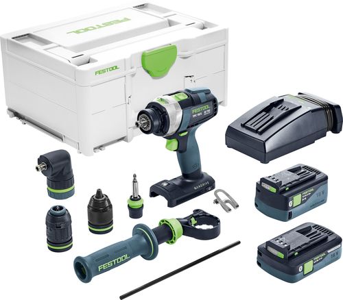 Festool Akumulatorowa wiertarko-wkrętarka udarowa TPC 18/4 5,2/4,0 I-Set/XL QUADRIVE - 577248