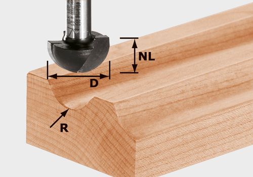 Festool Frez do wgłębień półokrągłych HW S8 R12,7 - 490987