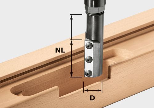 Festool Frez z płytkami wymiennymi do wpustów HW KN D20/50 WP/K - 497455
