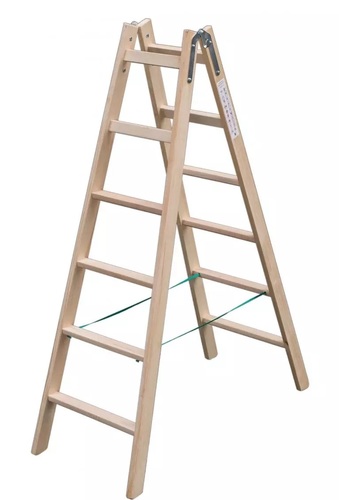 Drabina Drewniana Budowlana Rozstawna 2 x 8 Szczebli