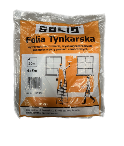 Folia tynkarska SOLID 4X5m - 5555