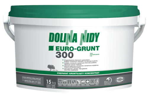 Euro-Grunt 300 zielony / Preparat gruntujący koncentrat plus 15 kg - Dolina Nidy