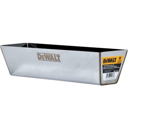 Kuweta szpachlarska ze stali nierdzewnej z zaokrąglonym dnem DEWALT 14" 2-334