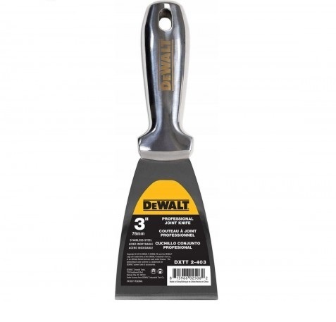 Szpachelka jednoczęściowa ze stali nierdzewnej DEWALT 3" 2-403