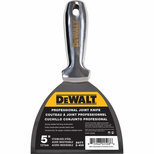 Szpachelka jednoczęściowa ze stali nierdzewnej DEWALT 5" 2-405