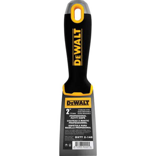 Szpachelka ze stali nierdzewnej uchwyt Soft Grip DEWALT 2" 2-148