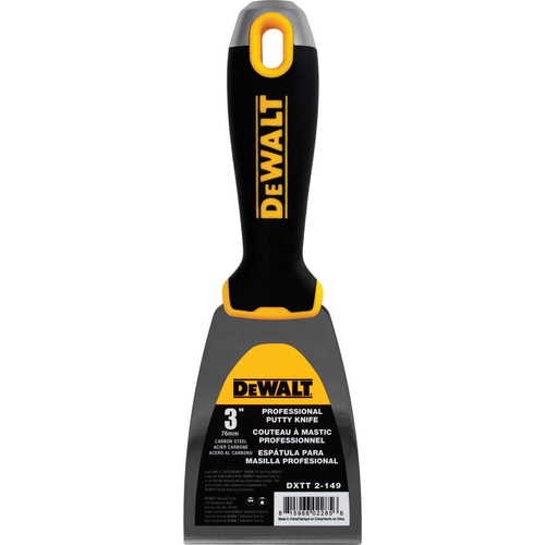 Szpachelka ze stali węglowej uchwyt Soft Grip DEWALT 3" 2-149