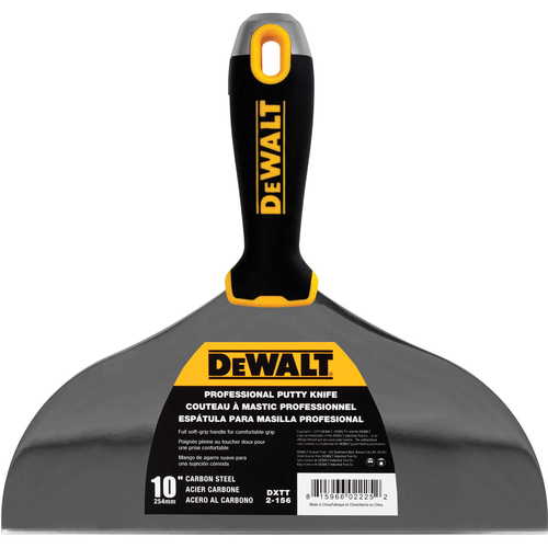 Szpachelka ze stali węglowej uchwyt Soft Grip DEWALT 10" 2-156