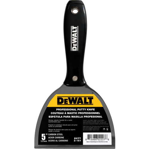 Szpachelka ze stali węglowej czarny uchwyt nylonowy DEWALT 5" 2-161