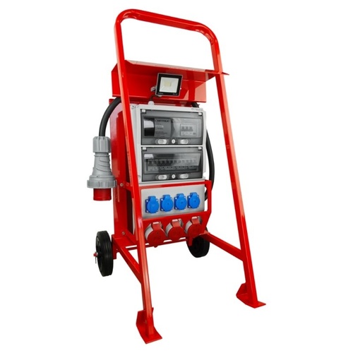 Rozdzielnica budowlana na stojaku z naświetlaczem eXT S/FI SET 32A 2x16A 4x230V Doktorvolt