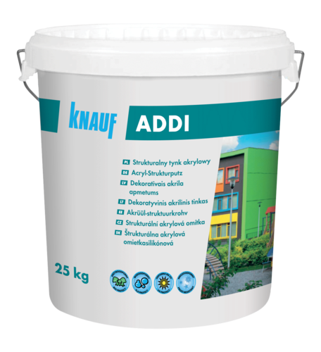 Knauf Tynk akrylowy Addi R 25 kg bezbarwny do barwienia / Baza C, 3 mm