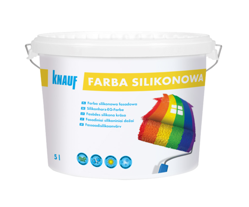 Knauf Farba silikonowa egalizacyjna 5 L do barwienia / Baza B