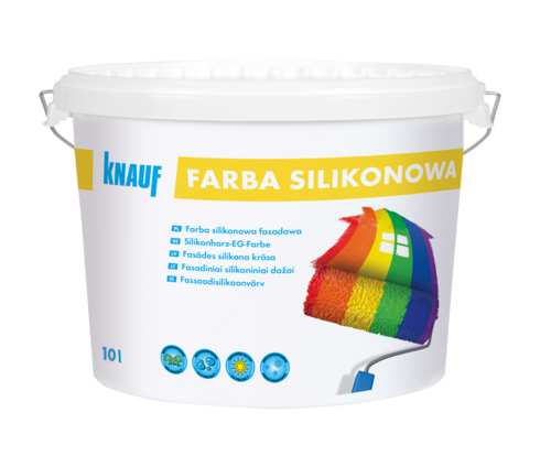 Knauf Farba silikonowa egalizacyjna 10 L biała i do barwienia / Baza A