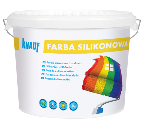 Knauf Farba silikonowa egalizacyjna 15 L biała i do barwienia / Baza A