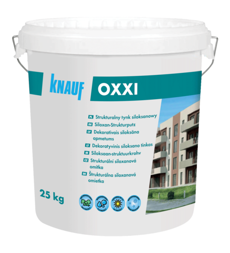 Knauf Tynk siloksanowy Oxxi S 25 kg do barwienia / Baza B, 1,5 mm