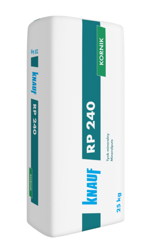 Knauf Tynk mineralny RP 240 25 kg biały 2 mm