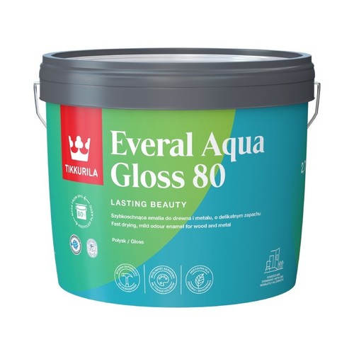 Tikkurila Everal Aqua Gloss 80 Baza C 2,7L
