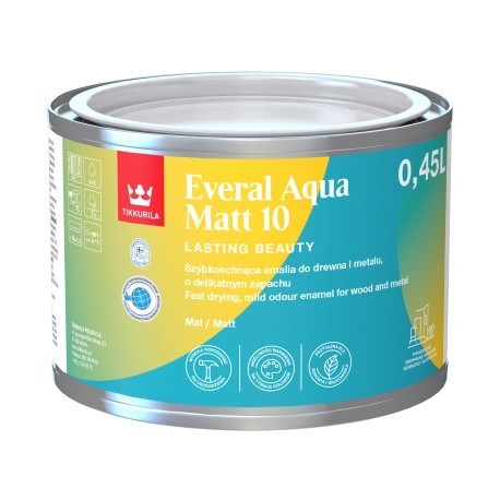 Tikkurila everal aqua matt 10 baza c-0,45l