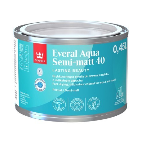Tikkurila everal aqua semi matt 40 baza a-0,45l