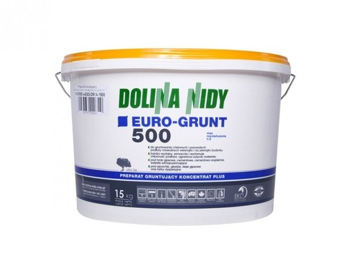 Euro-Grunt 500 żółty / Preparat gruntujący koncentrat plus 15 kg - Dolina Nidy