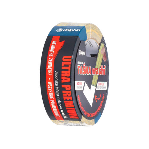 Taśma Washi do Precyzyjnego Odcinania Kolorów 23mm / 25m - Bluedolphin