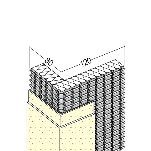 Siatka pancerna z włókna szklanego do tynków dociepleniowych Protektor 2,60m 120 x 80 mm - Karton