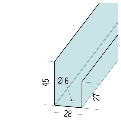 Profil UD 28-45/27 ze stalowej blachy ocynkowanej Protektor 3,00m - Paczka