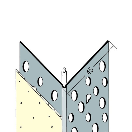 Narożnik do suchej zabudowy aluminiowy 1mm Protektor 3,00m - Paczka