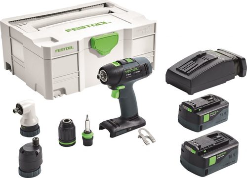 Festool Akumulatorowa wiertarko-wkrętarka T 18+3 Li 5,2-Set - 575693
