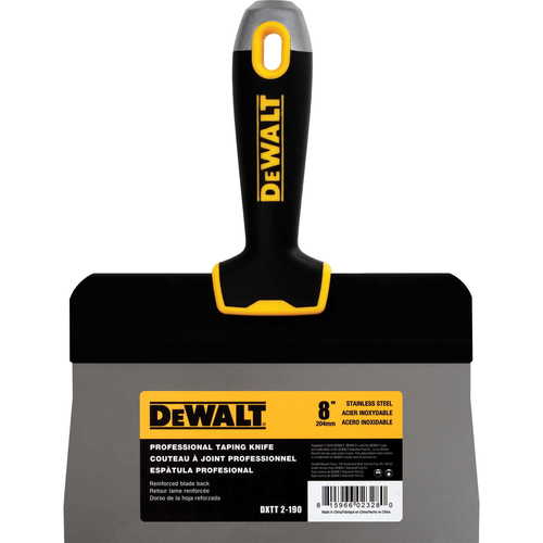DEWALT 8" Szpachelka fasadowa ze stali nierdzewnej uchwyt Soft Grip 2-190