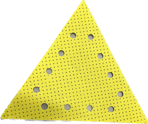 PAPIER ŚCIERNY ŻÓŁTY P150 TRÓJKĄT