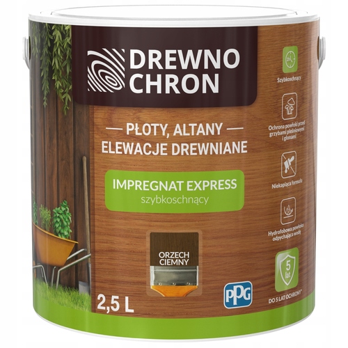 Impregnat Express Ogród Orzech Ciemny -2,5l