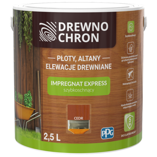 Drewnochron Impregnat Express Cedr -2,5L