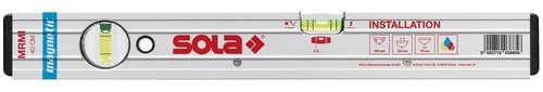 Poziomnica instalacyjna SOLA MRMI aluminiowa, anodowana - 40 cm