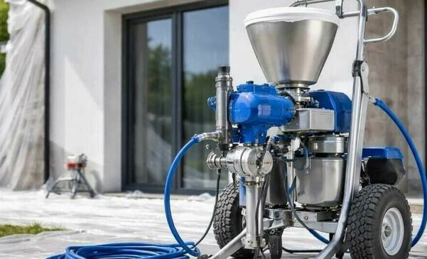 Agregat malarski do elewacji – jaką wydajność musi posiadać maszyna?