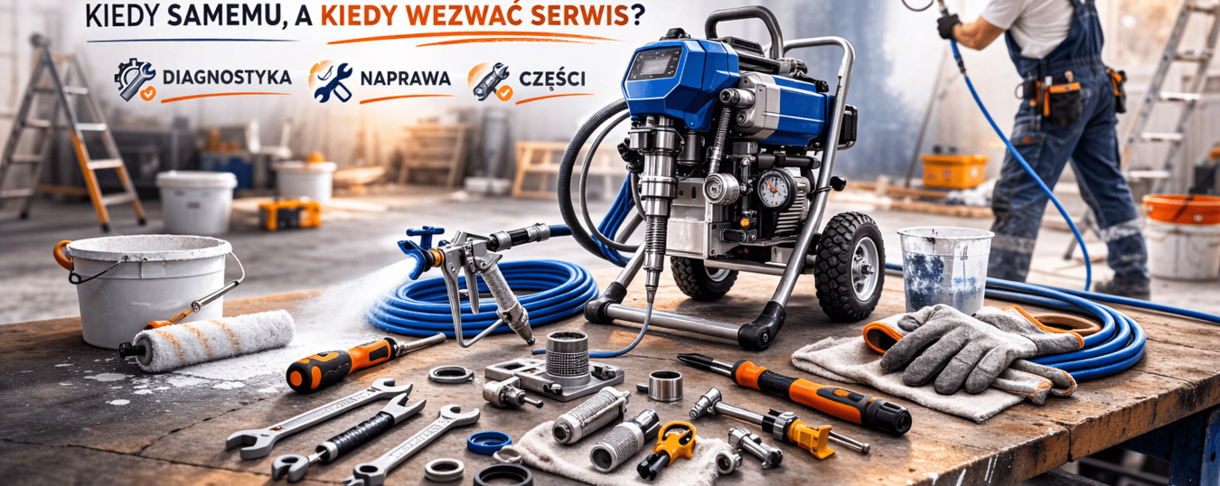 Naprawa i serwis agregatów malarskich – kiedy można zrobić to samemu, a kiedy wezwać fachowca?