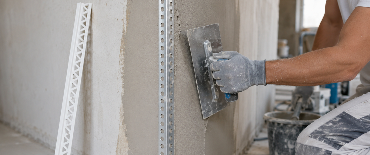 Narożniki do tynków maszynowych – aluminiowe czy PVC? Jak uniknąć rdzy pod tynkiem?
